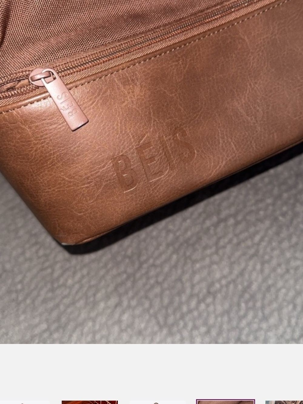 BEIS Mini Weekender Bag-Maple - Picture 4 of 7